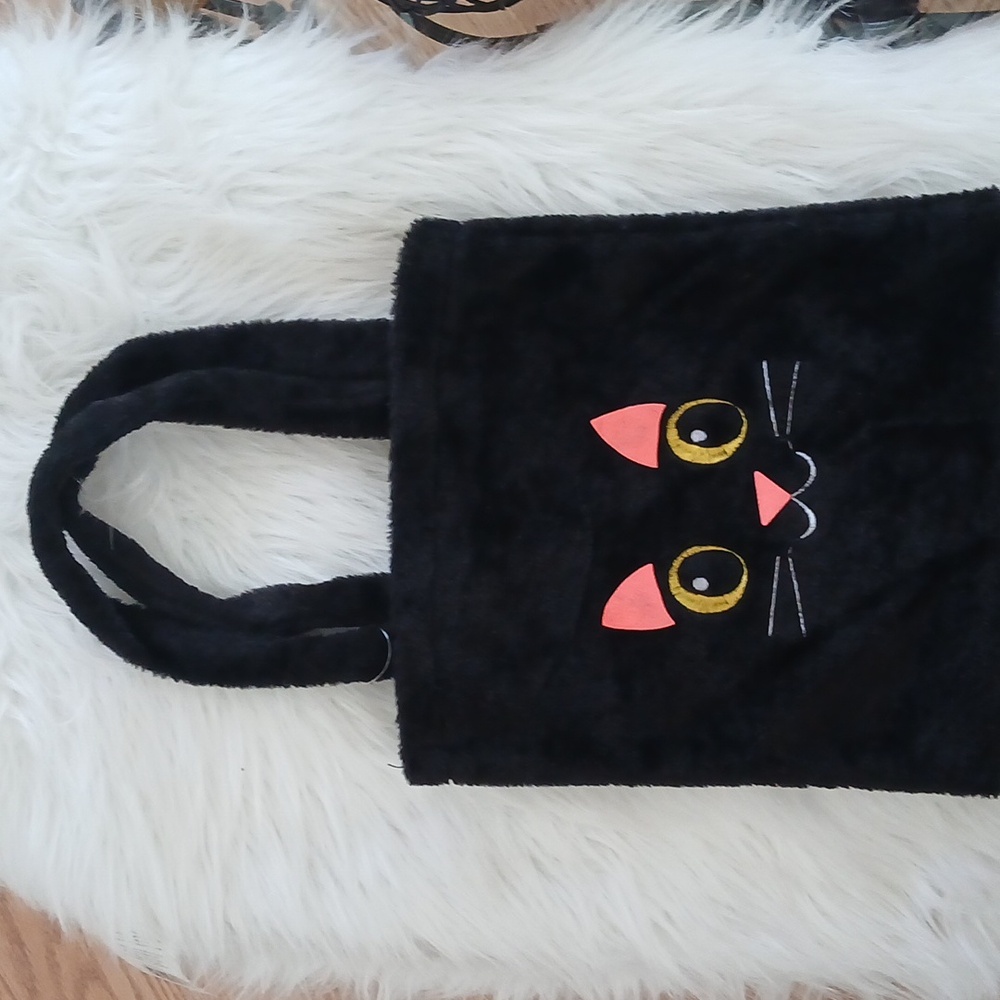 Black Cat Small Tote Bag